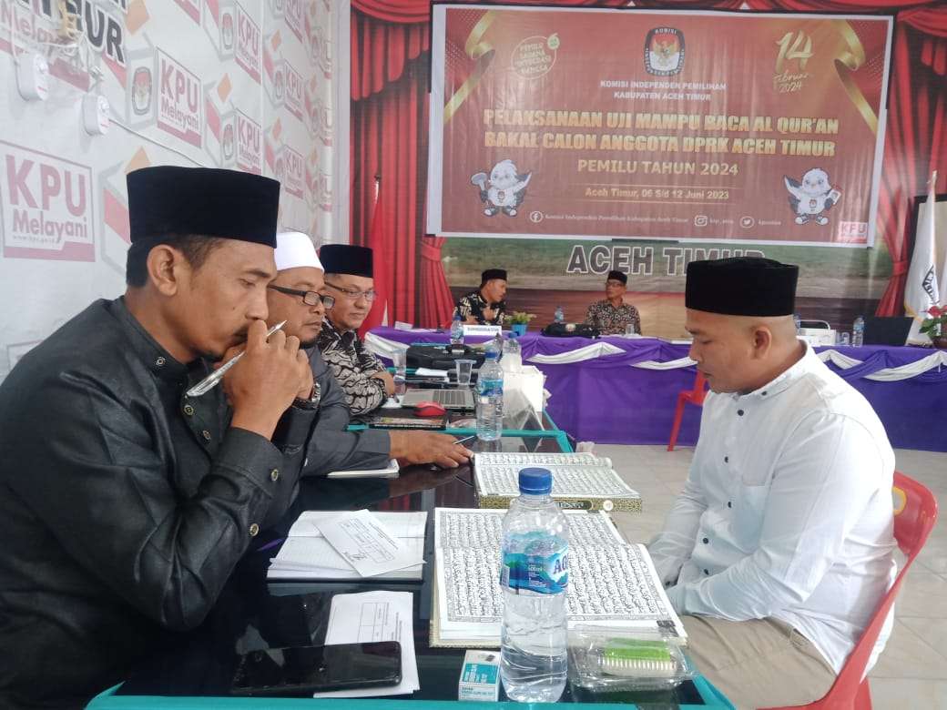 Uji Baca Al Quran Bacaleg Aceh Timur Selesai Orang Tidak Lulus