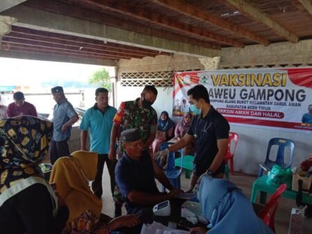 Gencarkan Serbuan Vaksin Saweu Gampong, Aceh Timur