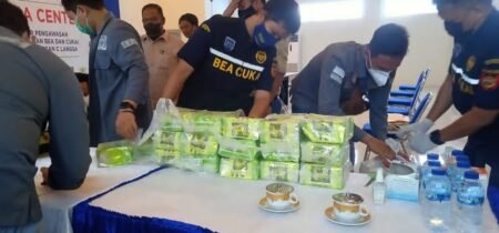 150 Kilo Gram Sabu Disandarkan di Pelabuhan Kuala Langsa