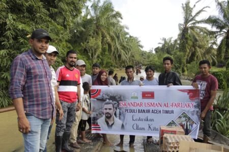 Lagi, Al-Farlaky Antar Bantuan Untuk Korban Banjir Aceh Timur