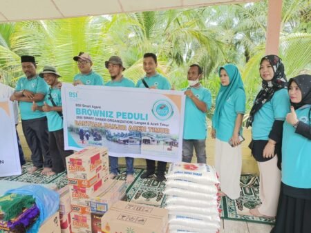 Agen BSI SMART Langsa – Aceh Timur Bantu Korban Banjir Seumanah Jaya