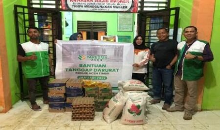 Cabang Yakesma Aceh Salurkan Bantuan ke Korban Terdampak Banjir di Aceh Timur