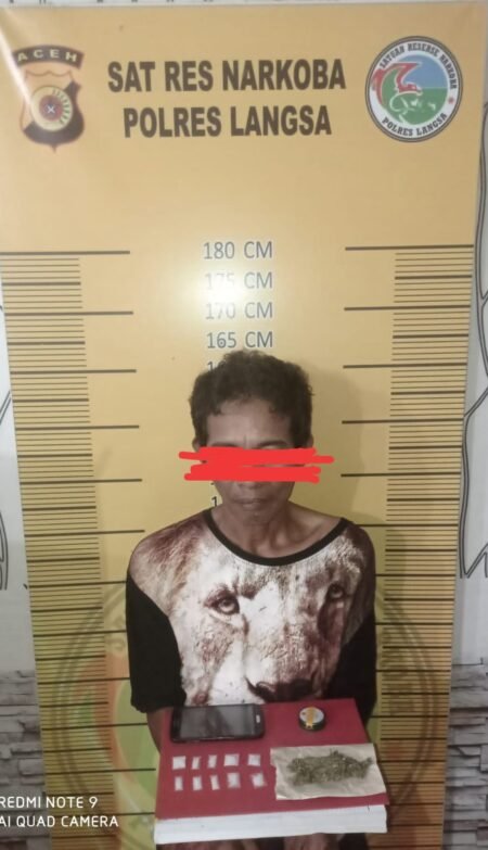 Sat Resnarkoba Polres Langsa Kembali Amankan Satu Tersangka Diduga Bandar Sabu dan Ganja