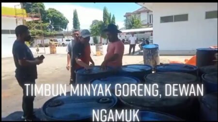 SPBU Tanjong Minjei Diduga Jadi Tempat Timbunan Minyak Goreng dan Pupuk Subsidi