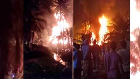 Breaking News: Sumur Minyak Ranto Perlak Aceh Timur Kembali Meledak