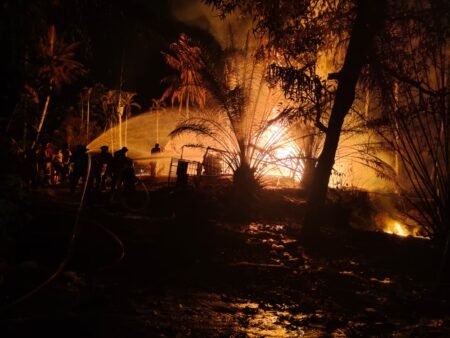 Duar! Sumur Bor Minyak di Ranto Peureulak Aceh Timur Kembali Meledak