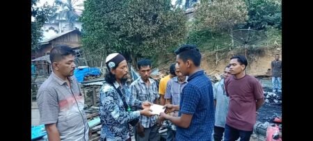 Paska Kebakaran BMU Wilayah Peureulak Bantu Keluarga Mukhtar