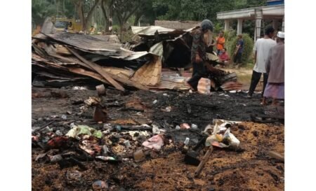 Versi Polisi, 1 Unit Rumah warga di Ranto Peureulak Aceh Timur Dilahap Api