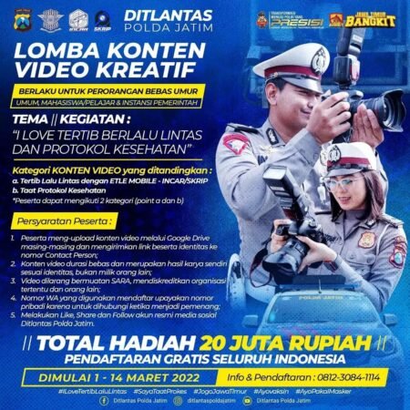 Lomba Konten Video Kreatif Operasi Keselamatan Semeru 2022 dan Rebut Hadiah Total 20 Juta