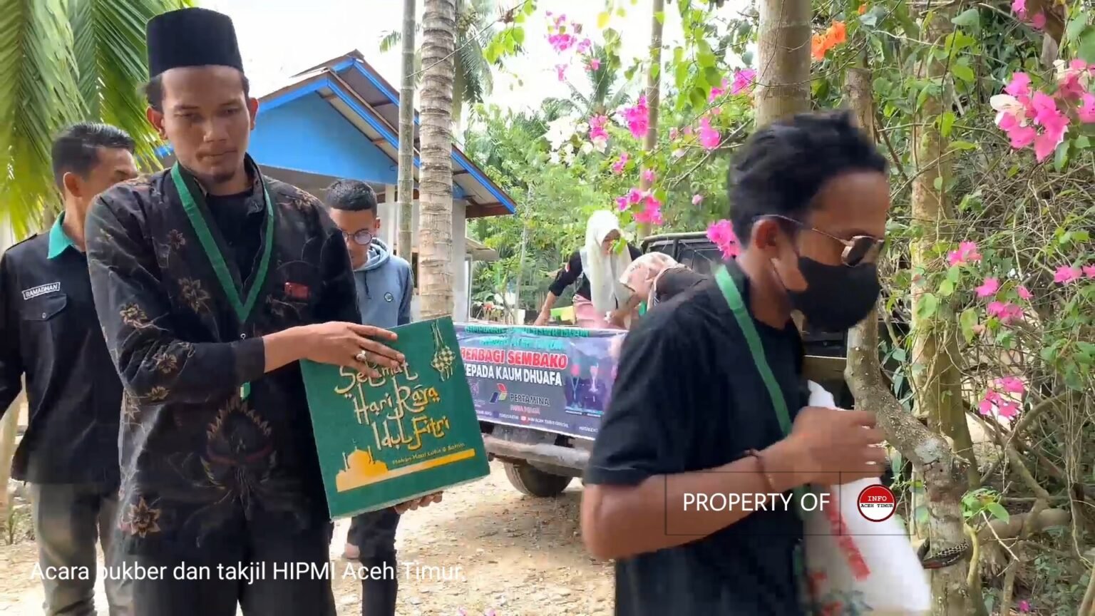 HMI Aceh Timur Bagikan Ribuan Paket Lebaran dan Ramadhan