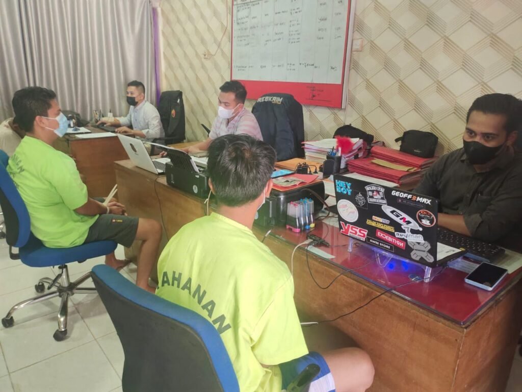 Satreskrim Polres Aceh Timur Ringkus 2 Bandar Chip Domino Dibulan Ramadhan