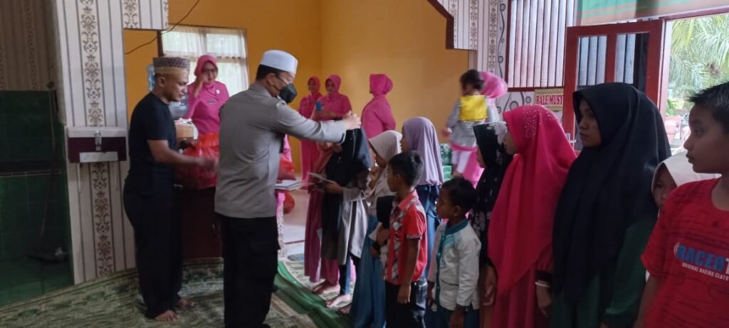 Polsek Pantee Bidari Berbagi di Bulan Ramadhan, Buka Bersama dan Santuni Anak Yatim