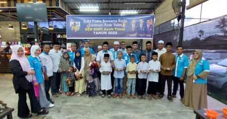 DPD KNPI Aceh Timur Gelar Bukber dan Santuni Anak Yatim