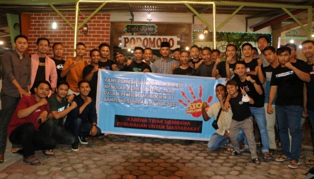 Pemuda Sidodadi Laksanakan Deklarasi Tolak Politik Uang, Politisasi Sara, Hoax dan Ujaran Kebencian
