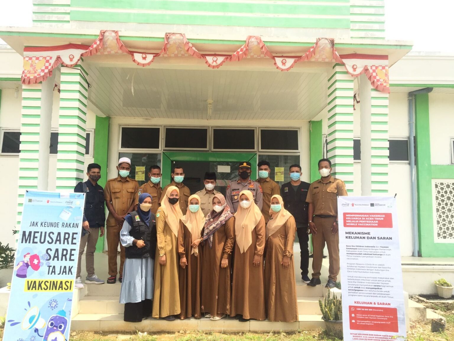 Sukseskan Satu Juta Vaksin Booster, Yayasan Geutanyoe Beri Dukungan Langsung di Aceh Timur.