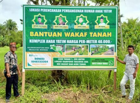 Lembaga Aceh Future Rencanakan Pembangunan Komplek Perumahan Anak Yatim
