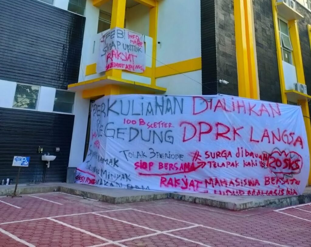Kantor DPRK Langsa Akan Didemo Mahasiswa dengan Tema ‘Tolak 3 Periode’