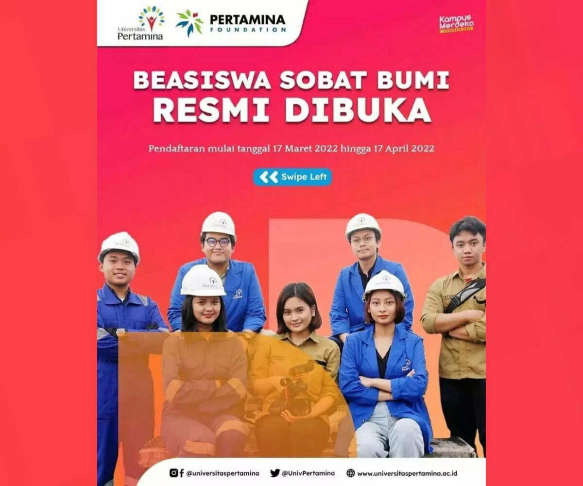 Pendaftaran Beasiswa Pertamina Sobat Bumi Dibuka Hari Ini, Cek Syarat ...