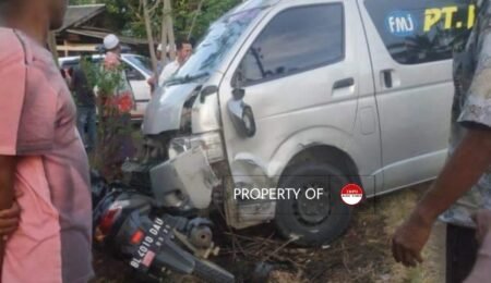 Kecelakaan Beruntun Matang Neuhun Libatkan Tiga Mobil dan Satu Sepeda Motor