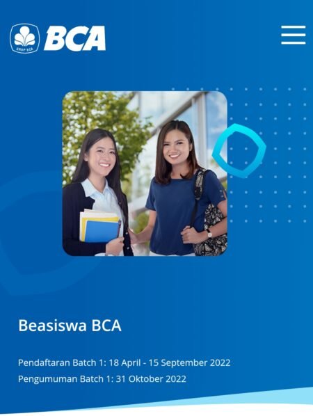 Beasiswa BCA Finance Peduli 2022 Dibuka