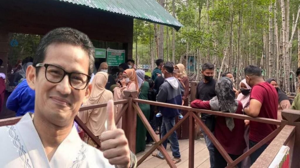 Setelah Sandiaga Uno, kini Tempat Wisata di Kota Langsa Membludak di Hutan Mangrove