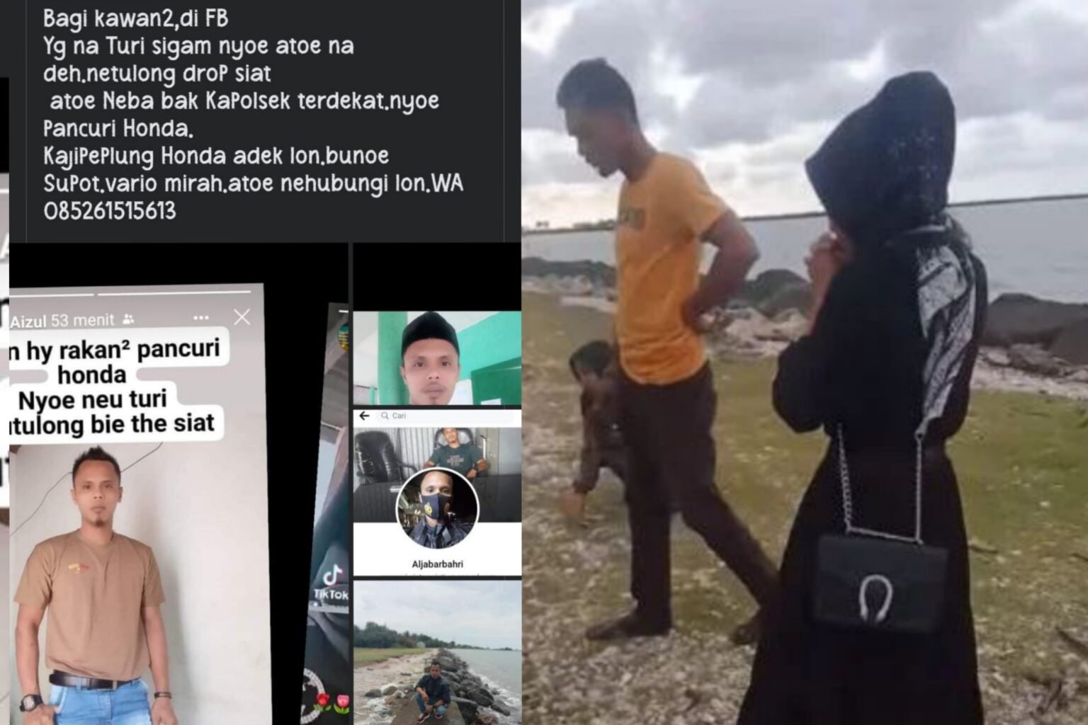 Ini Wajah Yang di Duga Pelaku Telah Membawa Kabur Motor Cewek Baru Dikenal