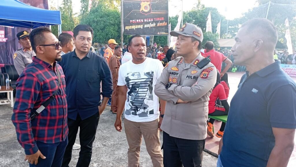 Jokowi cs Masuk Final Turnamen Kejuaraan Bola Voli Piala Kapolres Aceh Timur Cup I Tahun 2022