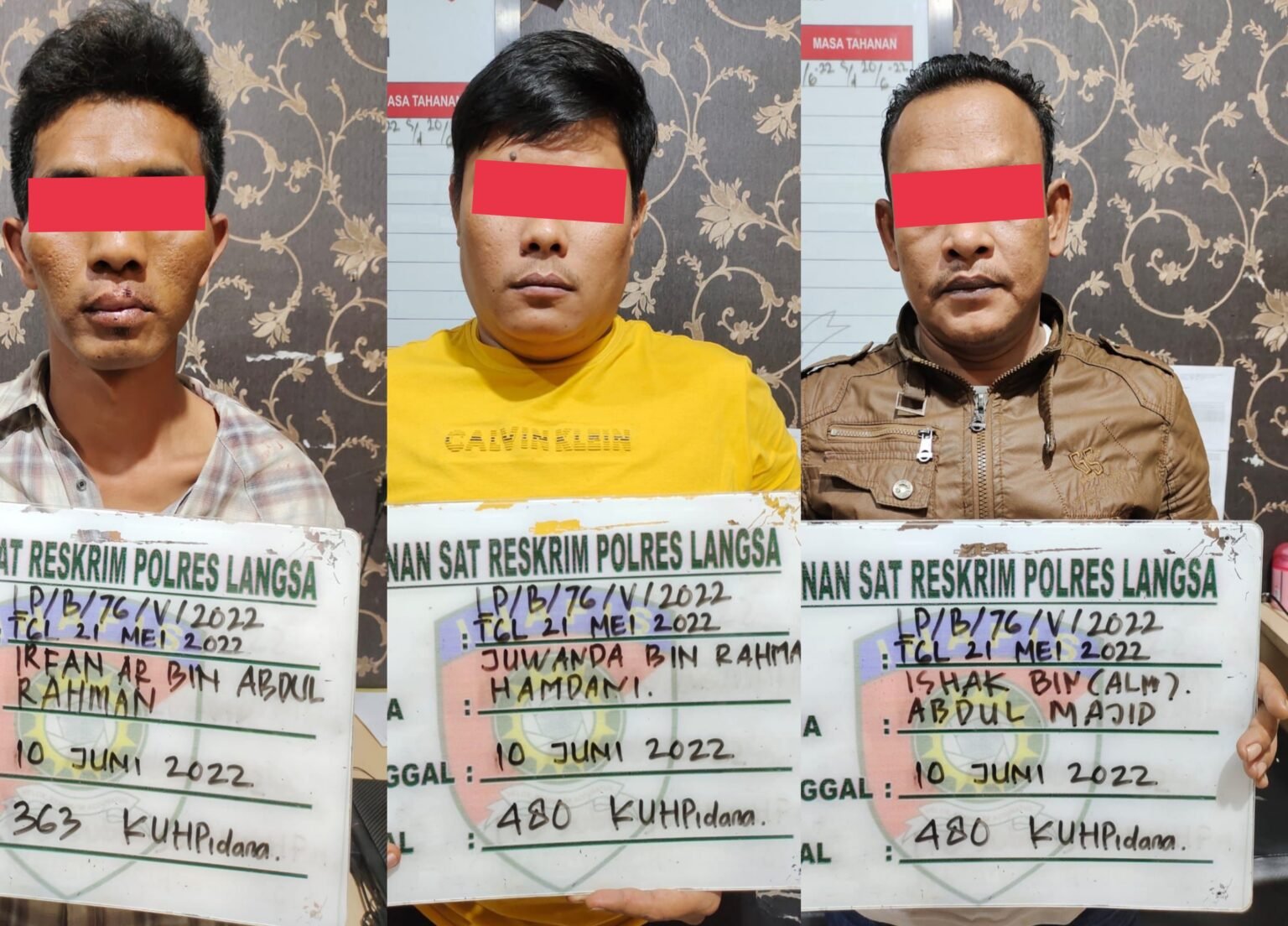 Curi Gadget Gadis, 1 Pelaku dan 2 Penadah Ditangkap Satreskrim Polres Langsa