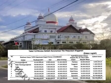 APBK Aceh Timur Jebol Rp 774 Juta, Pembayaran Honorarium Tim Anggaran Tak Sesuai Ketentuan