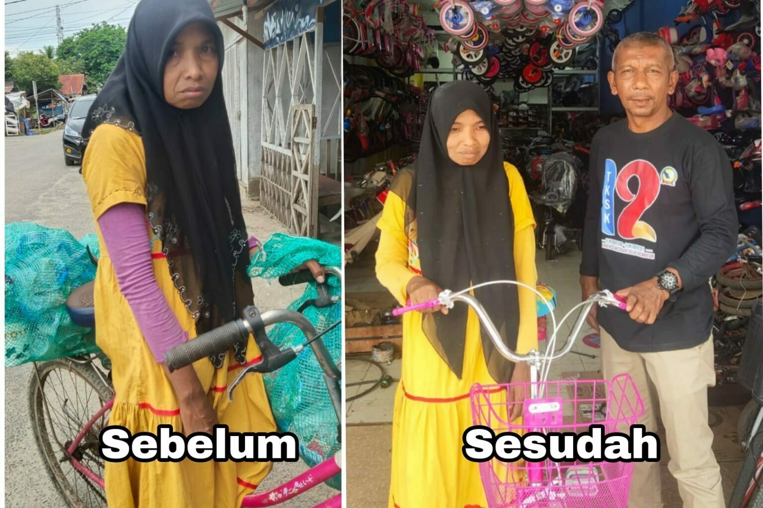 Impian Hasanah Miliki Sepeda Baru Kini Terwujud