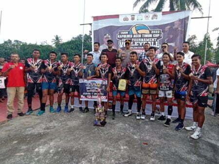 Tournament Voli Polres Aceh Timur 2022 ‘Tuntas’, Tim Aceh Timur ‘Berkelas’.