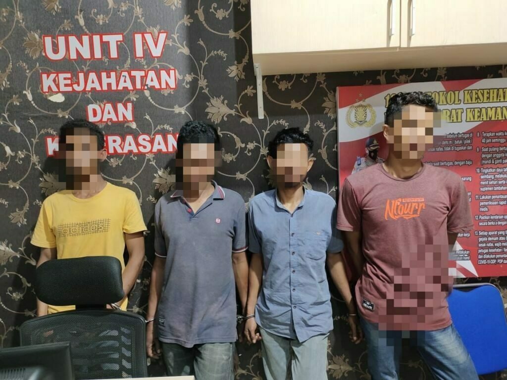 Resmob Langsa Tangkap Komplotan Perampasan Handphone