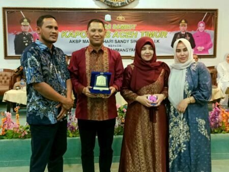 Kapolres Aceh Timur Telah Berganti. AKBP Sandi Sinurat : Aceh Timur Jadi Sejarah Hidup Saya