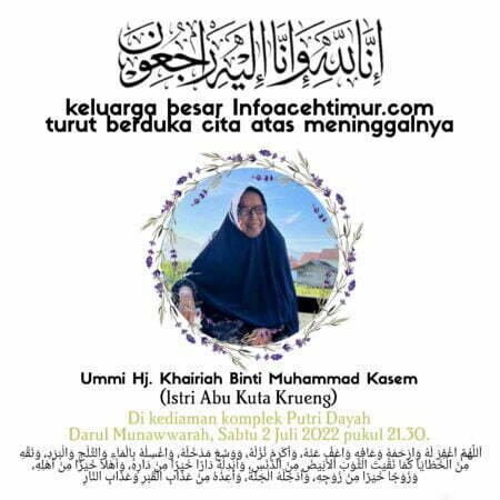 Breaking News: Istri Abu Kuta Krueng Telah Tiada