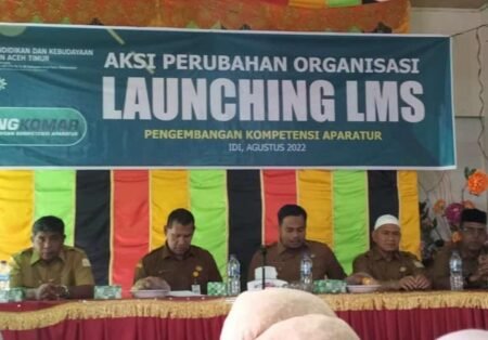 DisdikBud Aceh Timur Lauching Aplikasi Bang Komar..!