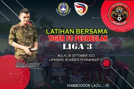 Menuju Musim Liga 3, TIGER FC Peureulak Undang Pemain Dari Bandung