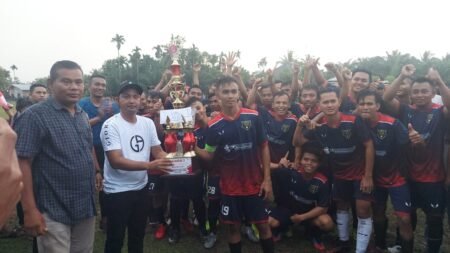 Gp. Jambo Labu memenangkan Turnamen Bola Kaki Muspika CUP Birem Bayeun 2022