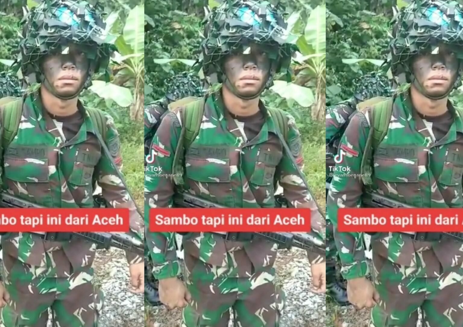 Prajurit TNI Asal Aceh Ini Namanya Ferdy Sambo, Respon Netizen Bikin Kekeh