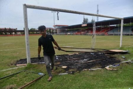 Pembakaran di Stadion H Dimurthala, Polisi: Panitia Tidak Profesional