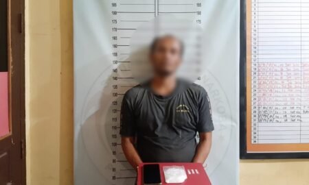 Petani di Aceh Ditangkap Polisi Nyambi Jual Sabu Di Kebun, Simpan Barbut Dibawah Pohon Mangga