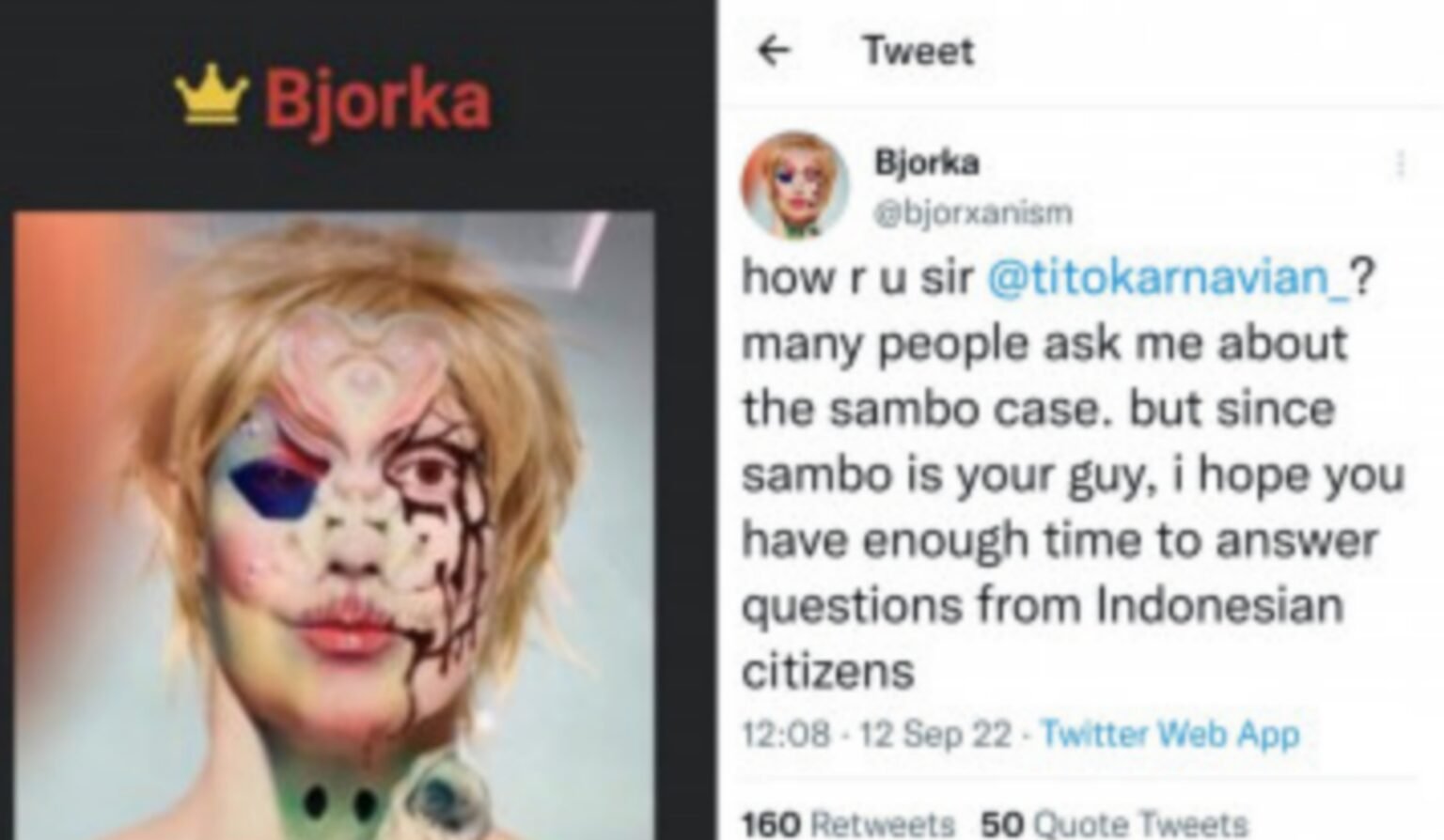 Sedang Viral Hacker Bjorka, Netizen Minta Bjorka Buka Kasus Ferdy Sambo