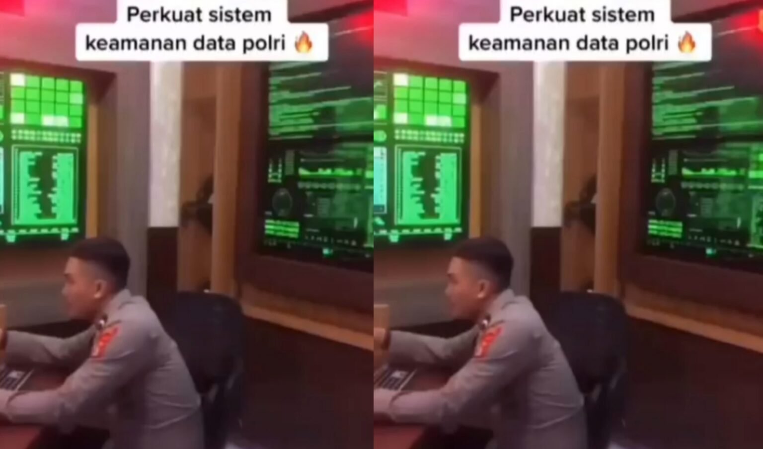 Viral, Polisi Ini Pamer Kerja di Ruang Mirip Hacker, ‘Bjorka Ngakak Lihat Ini!’