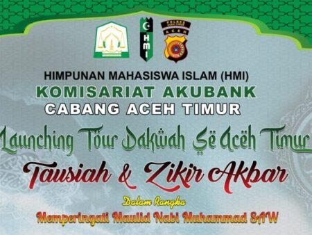 Rayakan Peringatan Hari Lahir Rasulullah, HMI Laksanakan Tour Dakwah Aceh Timur