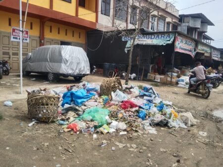 Petugas Kebersihan Mogok Kerja, Sejumlah Sampah Berserakan di Suduk Kota Idi Rayeuk