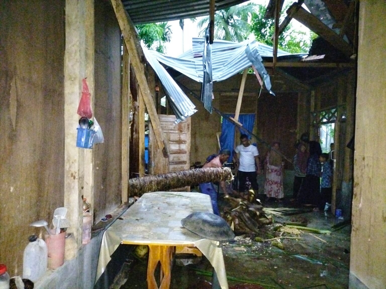 Pohon Tumbang Timpa Rumah Anak Yatim Piatu di Idi Cut