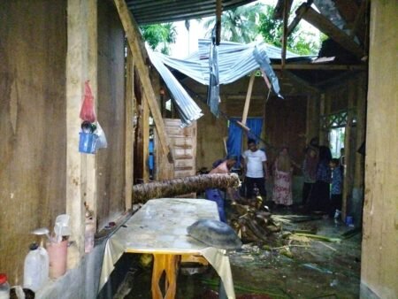 Lima Rumah di Aceh Timur Rusak Diterjang Angin Puting Beliung