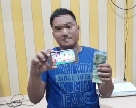 Seorang Agen Chip Domino Ditangkap Polisi Di Langsa Aceh Disebuah Kios