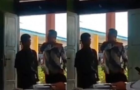 Seorang Guru Laki-laki Aniaya Dua Siswa, Aksinya Viral Usai Terekam Kamera