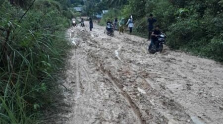 Ribuan Berita Telah Tayang, Jalan di Empat Desa Rantau Selamat, Masih Seperti Kubangan Lumpur