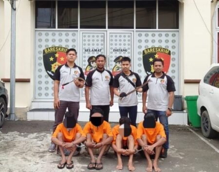 Lima Tersangka Aksi Pembacokan di Kuta Blang Kini Diamankan